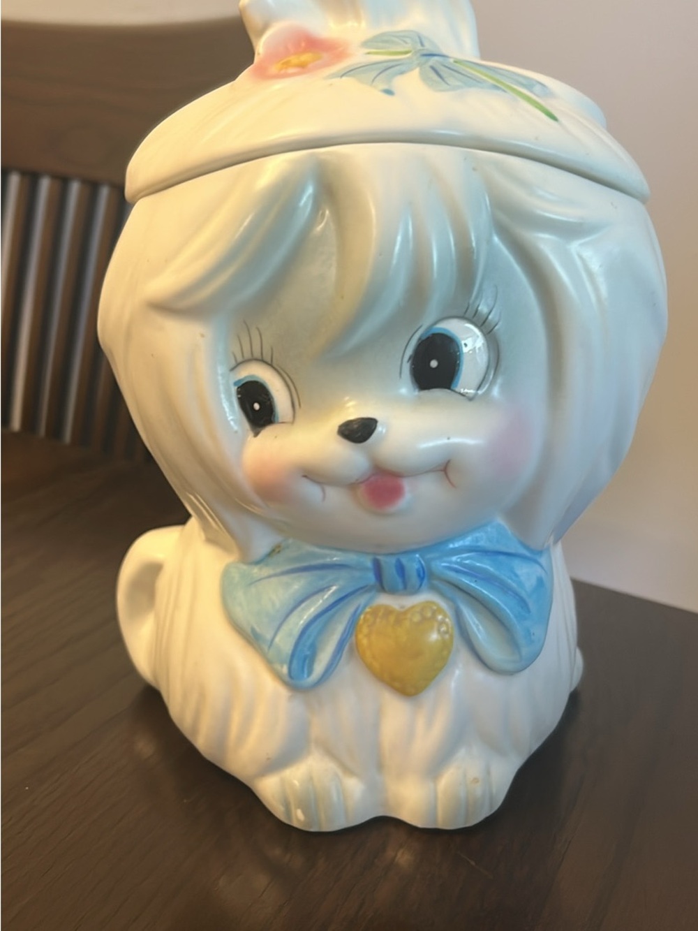 Vintage Lefton Mr. Toodles ceramic cookie jar